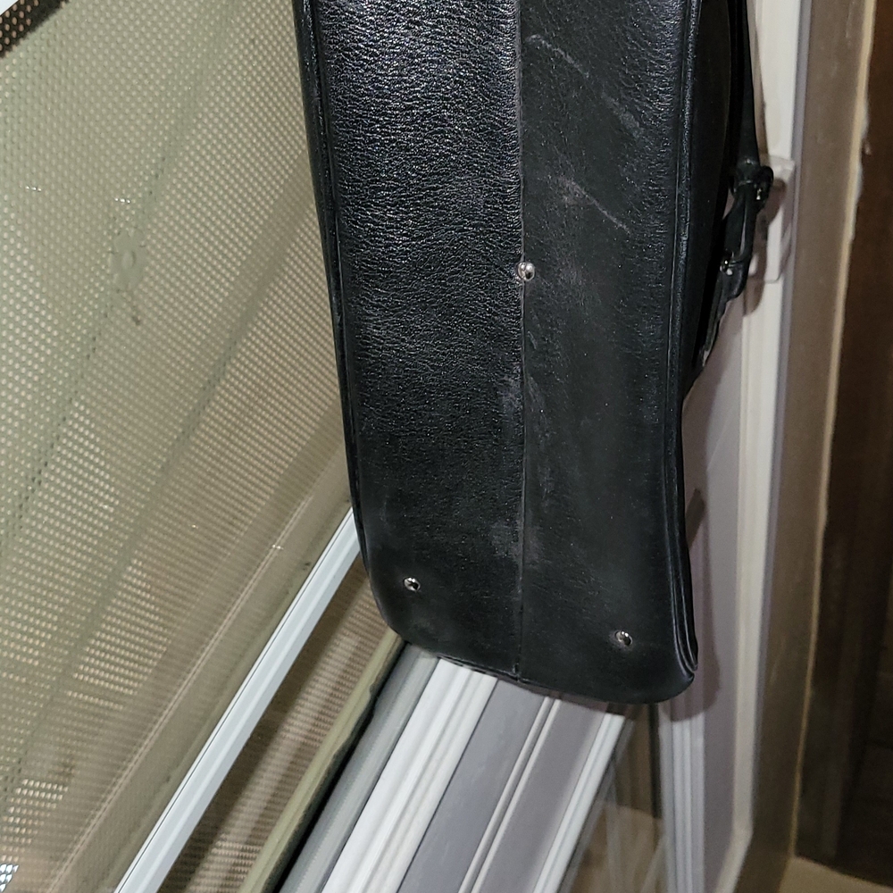 Cole Haan Black Leather Shoulder Bag - Picture 5 of 10